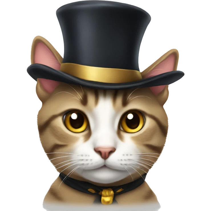 cat with a tophat emoji