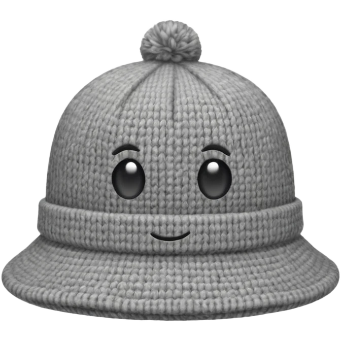 a single grey hat emoji