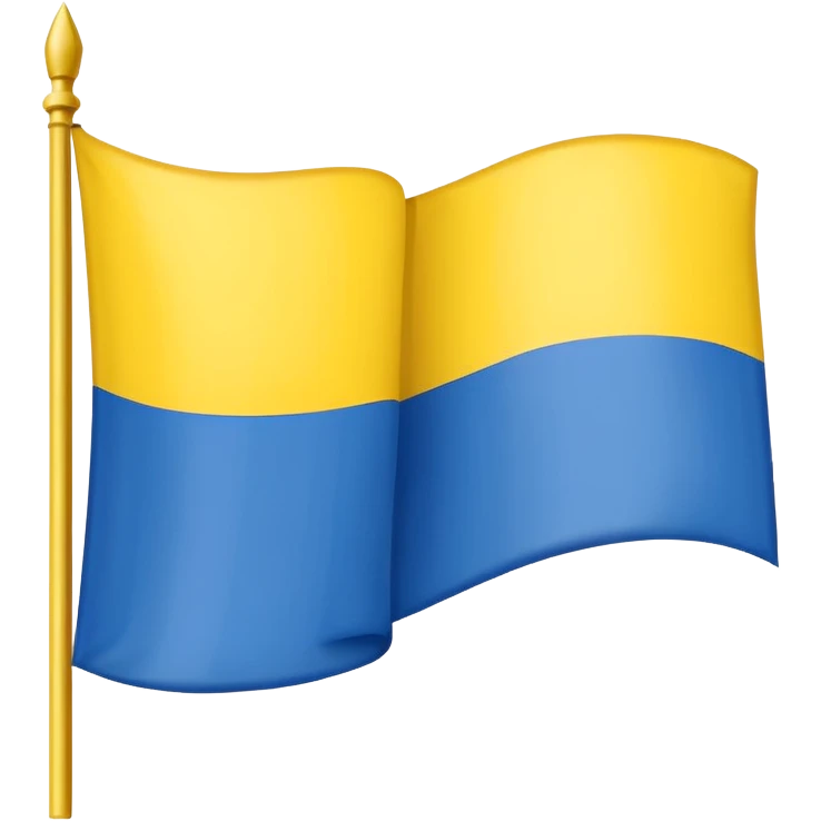 Uma bandeira de país tipo da Ucrânia mais em vez do azul coloca preto emoji
