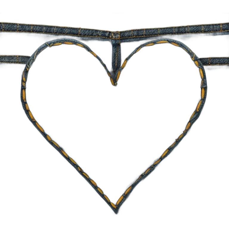 denim heart  emoji