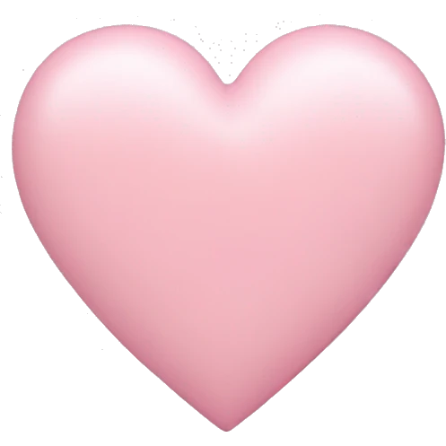pastel pink heart emoji