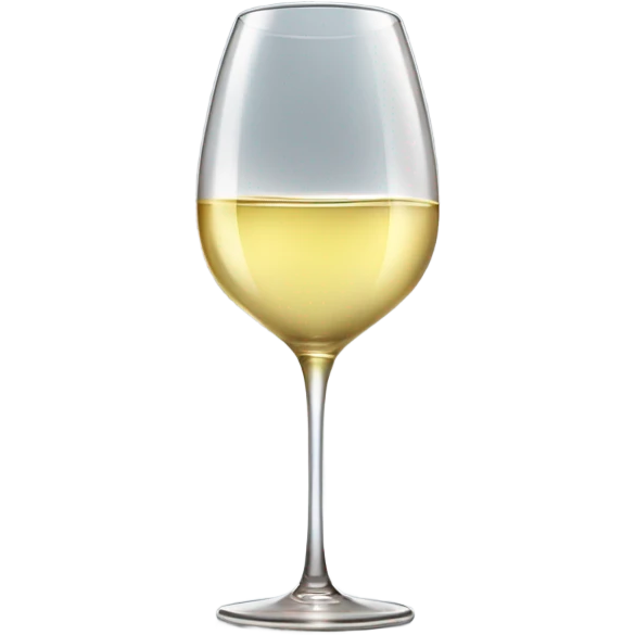 Heart shaped wine with white Wine inside emoji