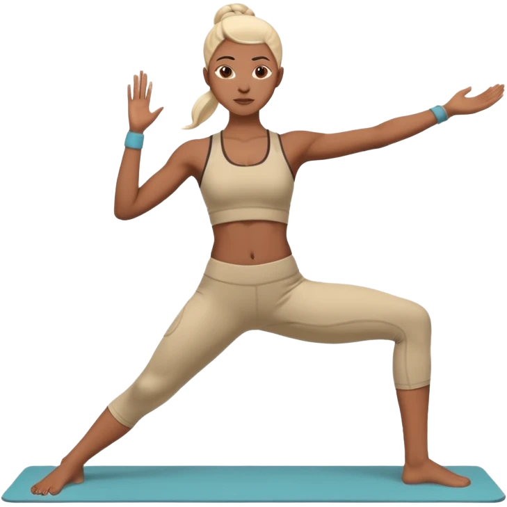 warrior yoga pose emoji