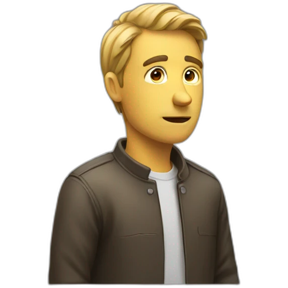 MAN thinking emoji