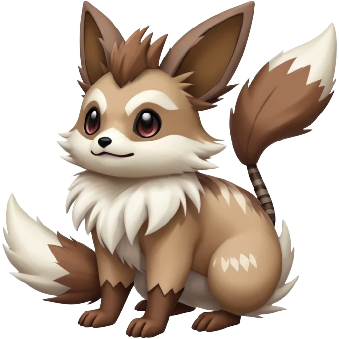 zigzagoon-Eevee-linoone-furret-Fakémon-hybrid-creature emoji