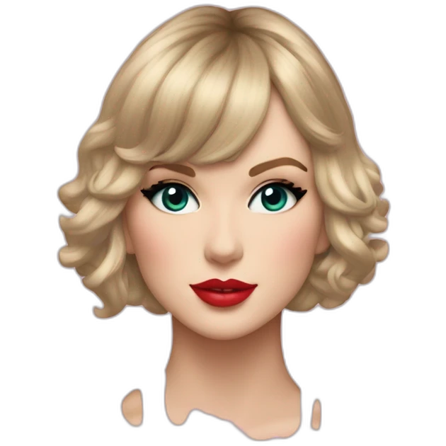 Taylor Swift representer as on the cover of the album lover emoji