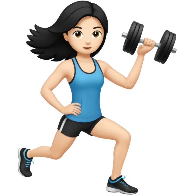 mach mir einen fitness typen mit schwarzen haaren der unglücklich ist emoji