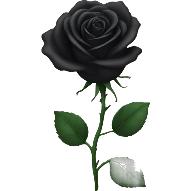 Black rose emoji