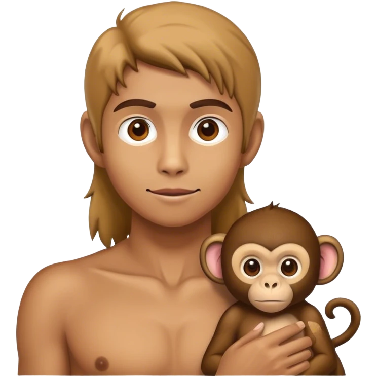 Me and my monkey  emoji