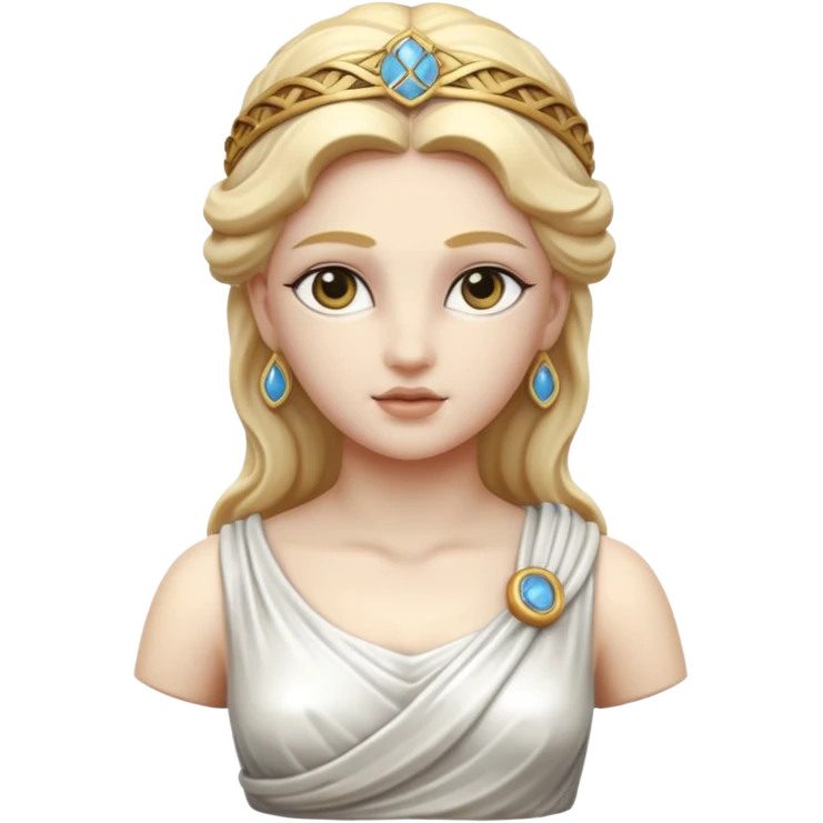 marble greek statue of greek goddess  emoji