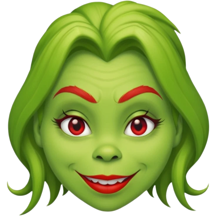 Grinch woman emoji