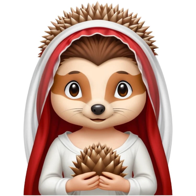 bride hedgehog red emoji