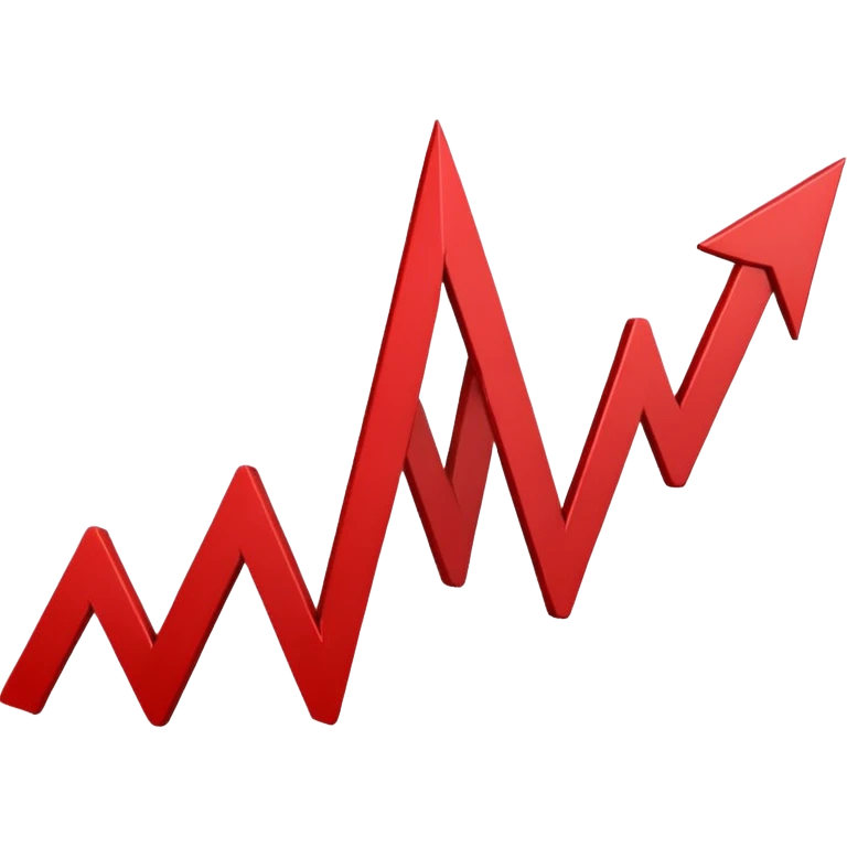 down going red graph stats emoji