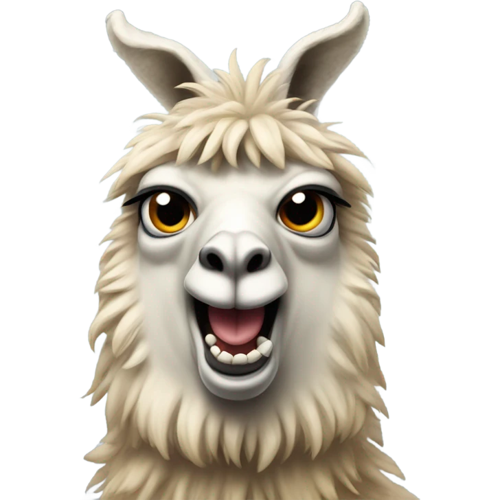 Angry llama emoji