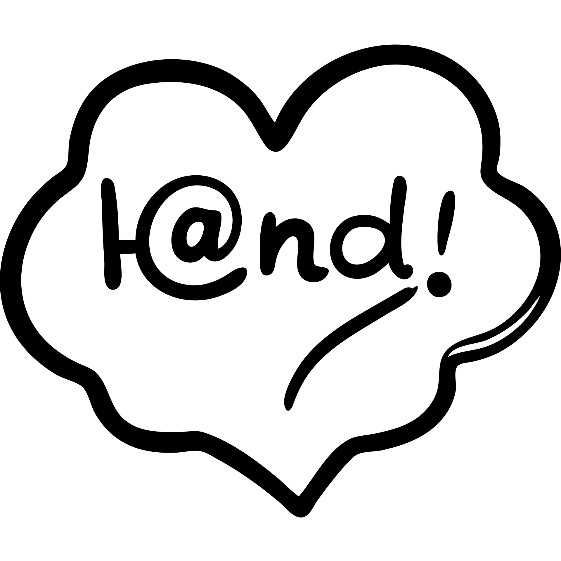 life icon, hand drawn black outlined style emoji