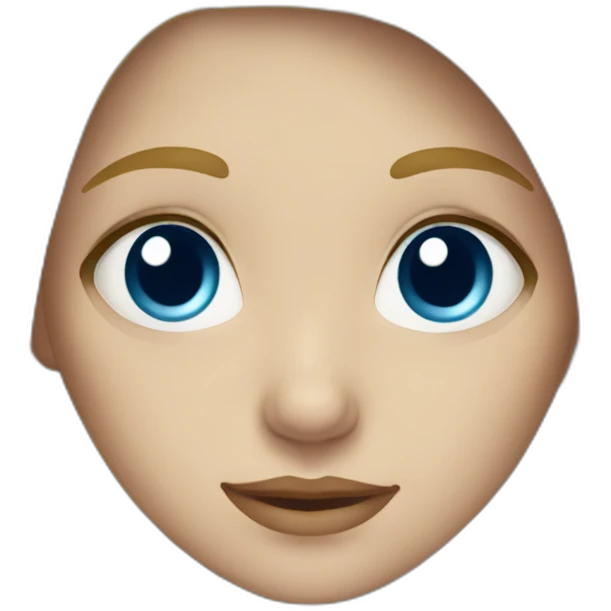 Blonde girl with blue eyes emoji