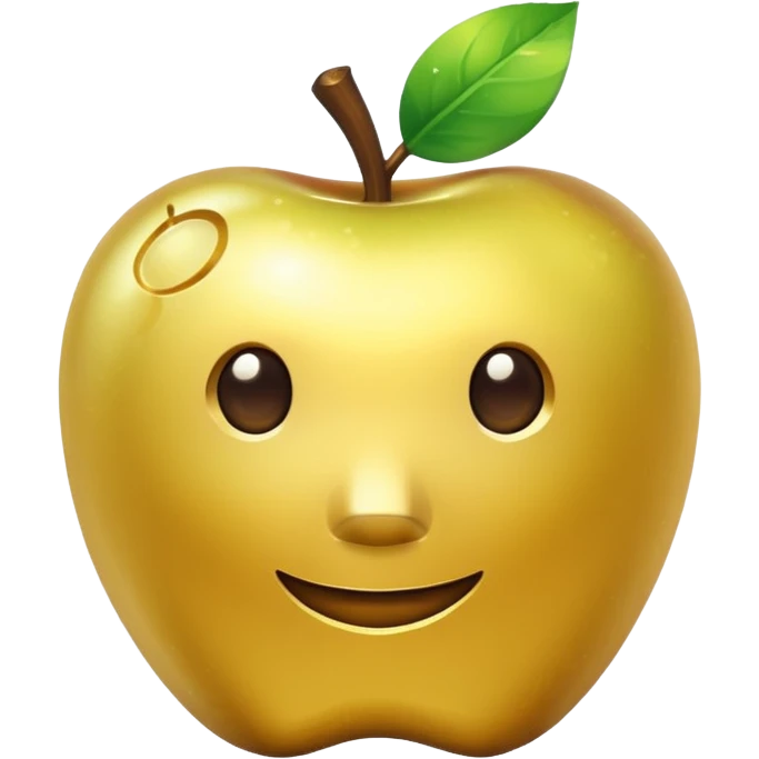 Enchanted golden apple in minecraft style  emoji