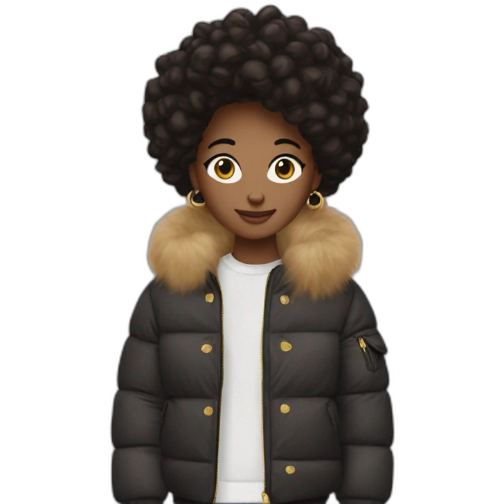 Friends with lv pufffer jacket emoji