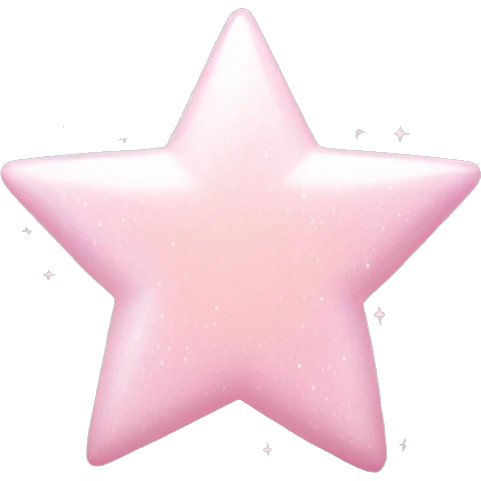 pale pink star sparkle emoji
