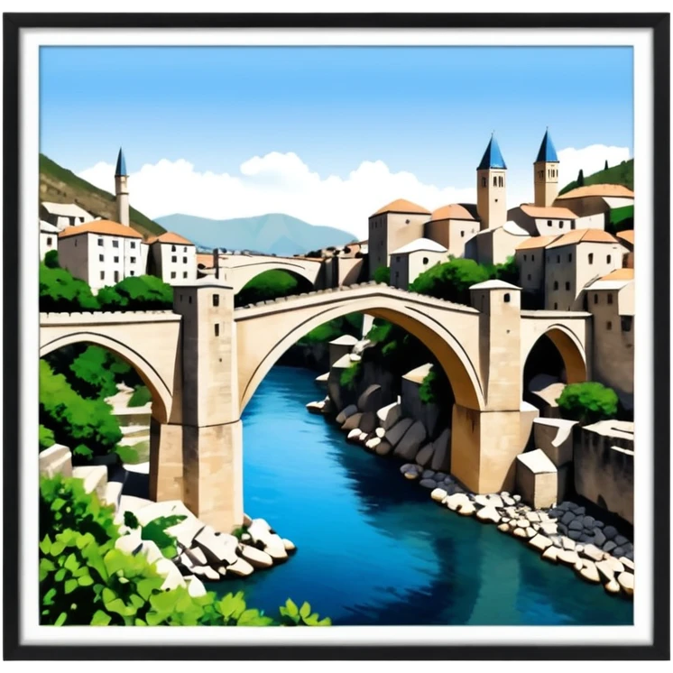 Mostar bridge emoji