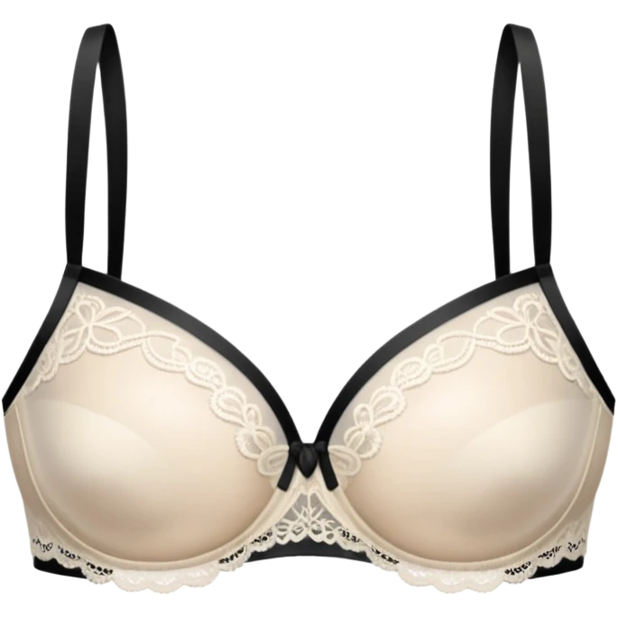 Transparent bra emoji