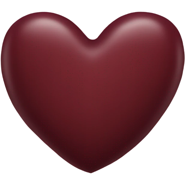 Maroon heart emoji