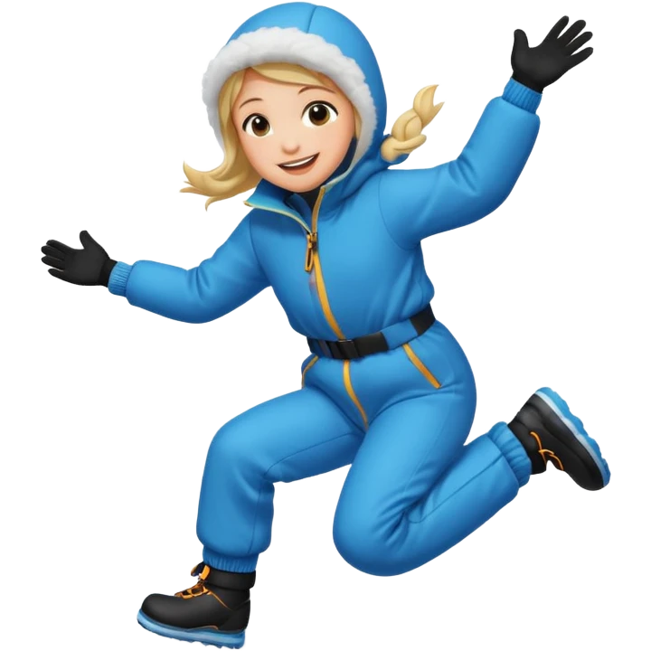 Snow jump emoji