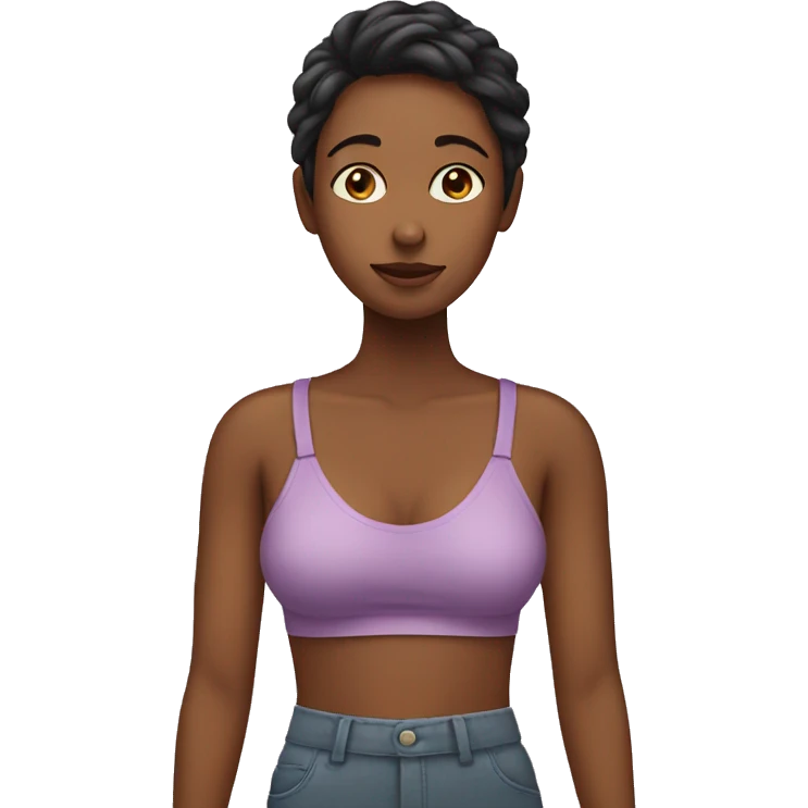 Girl care her body emoji