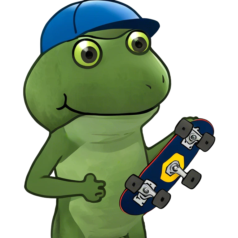 skateboard in sketch emoji