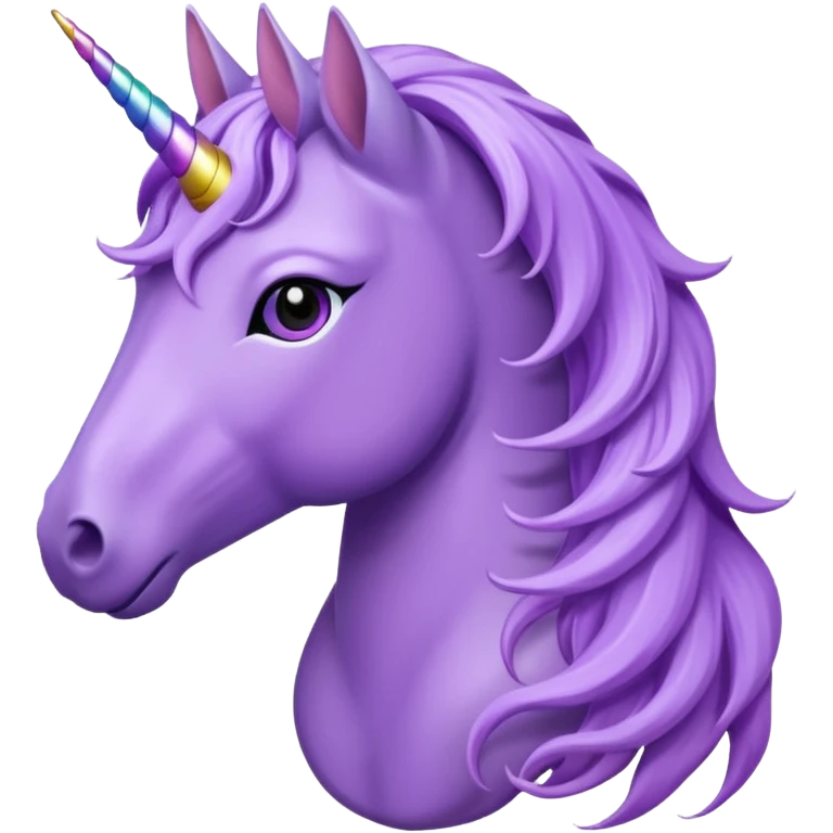 Purple unicorn emoji