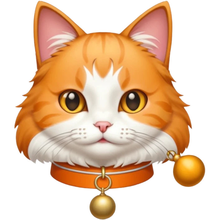 cat with bell coller that says anna emoji