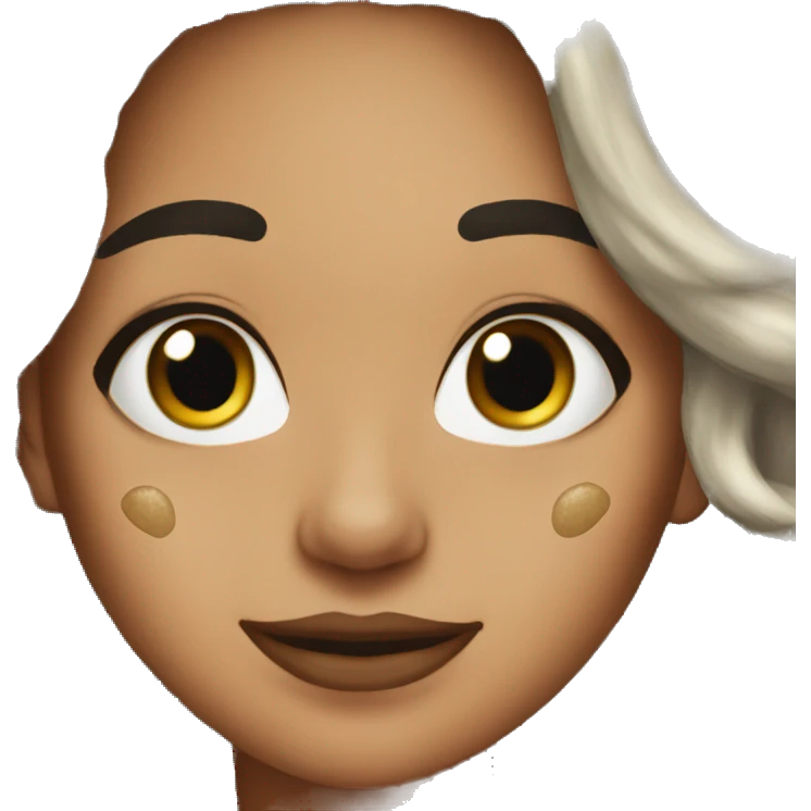 Chica Vitiligo  emoji