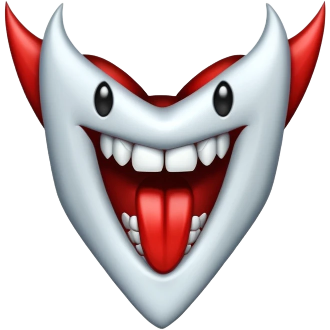 Vampire teeth emoji