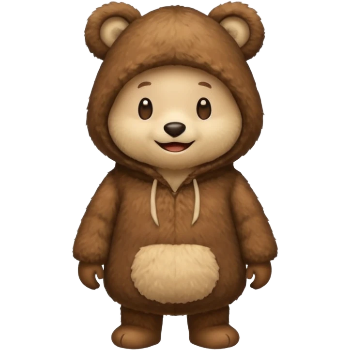 Mushroom dressed in a bear emoji