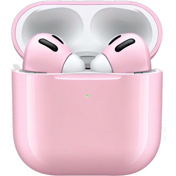 AirPods pro pink emoji