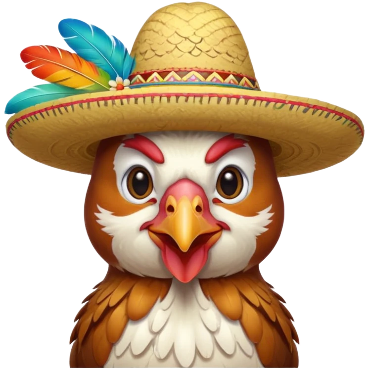 🐓con sombrero  emoji