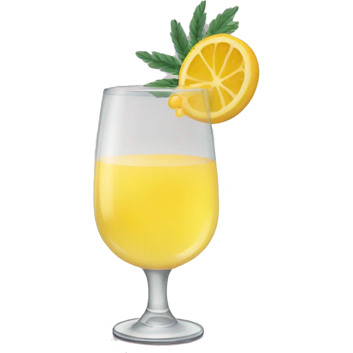 Sad mimosa drink emoji
