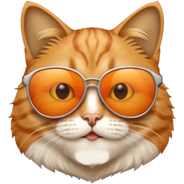 Cat wearing sunglasses emoji