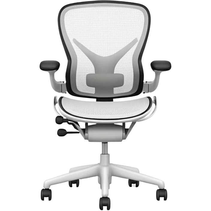 white sayl herman miller ergonomic chair emoji