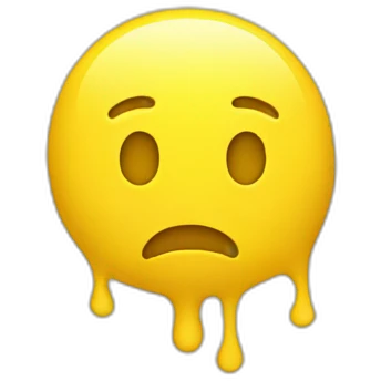 Neutral face Yellow blob emoji