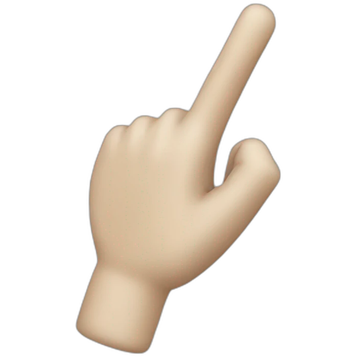 white glove pointer finger emoji