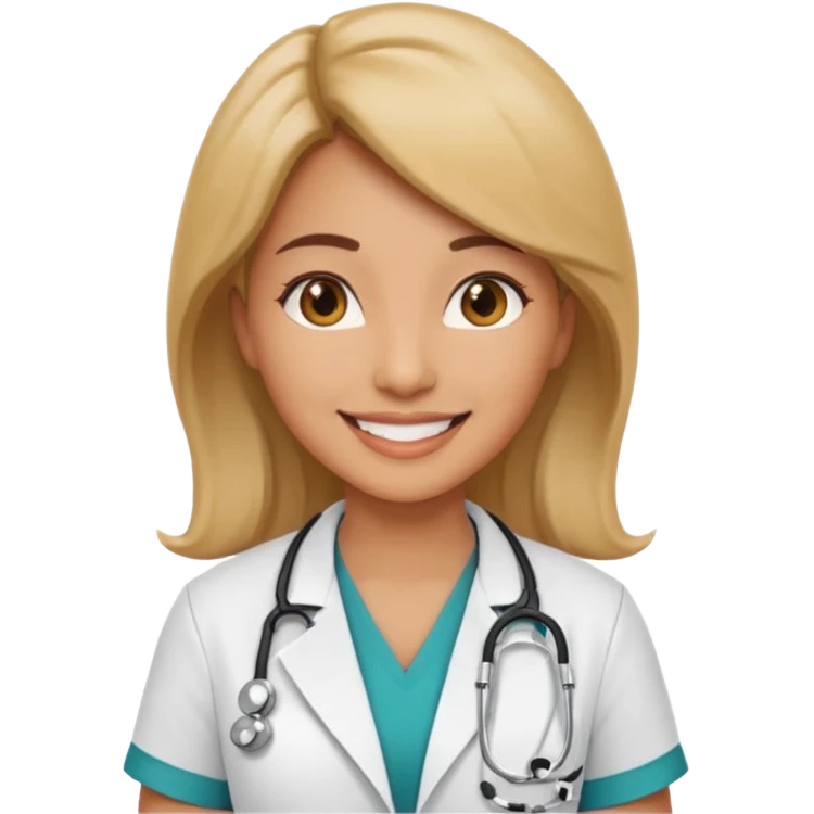 faça uma medica MULHER em forma de emoji em png emoji