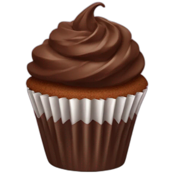 Chocolate cupcake  emoji