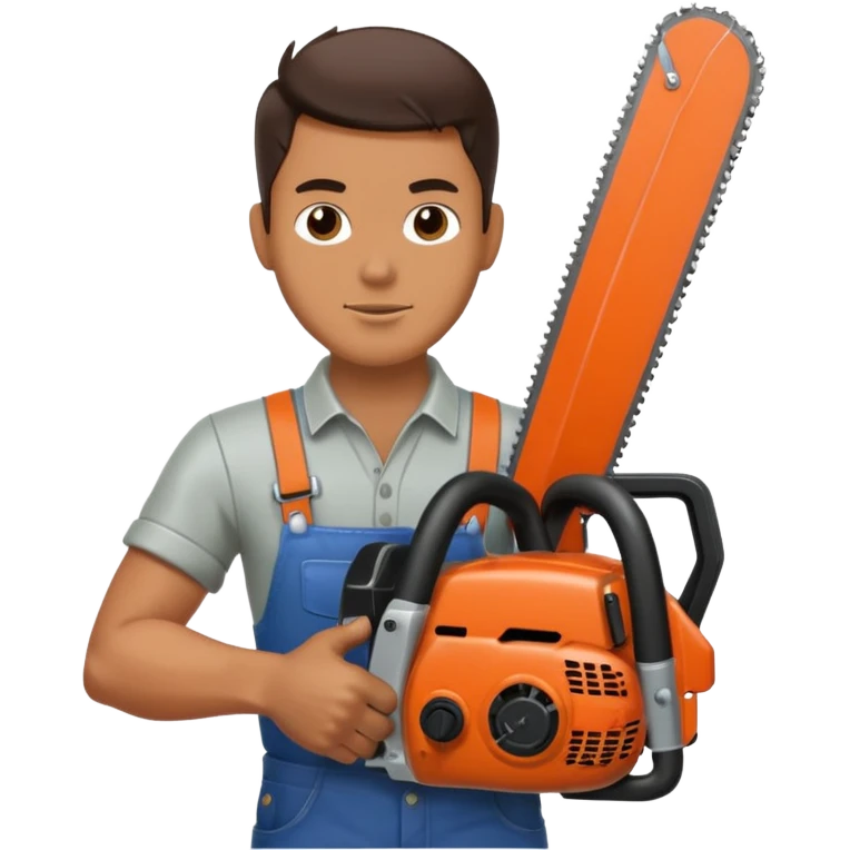 man with a chainsaw emoji