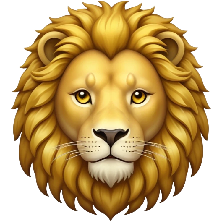 majestic lion with mane emoji