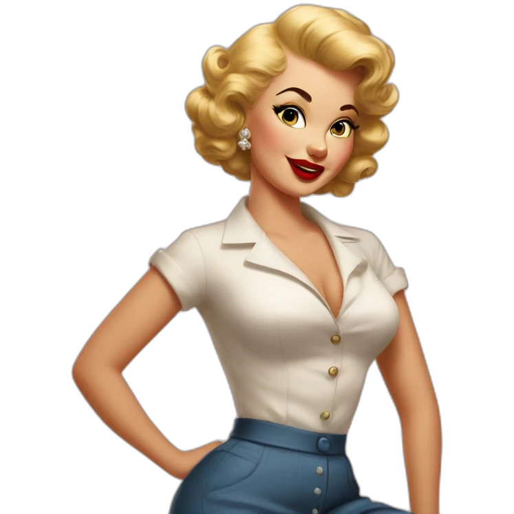 50's pin up emoji
