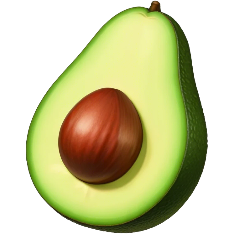 Aguacate con labios grandes emoji
