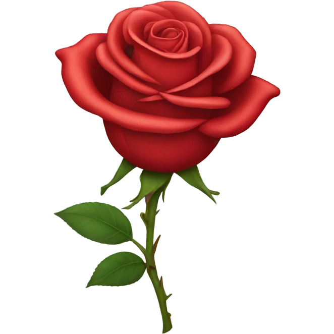 Red rose emoji