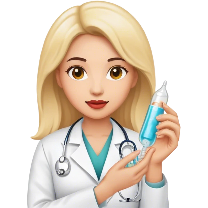 woman doctor holding condom  emoji