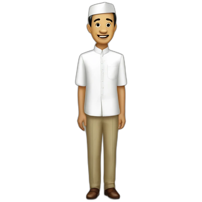 jokowi with jogjakarta dress emoji